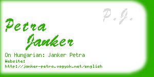 petra janker business card
